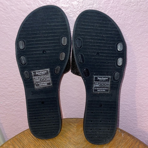 Juicy Couture Bedazzled Rainbow Slides - Picture 3 of 5